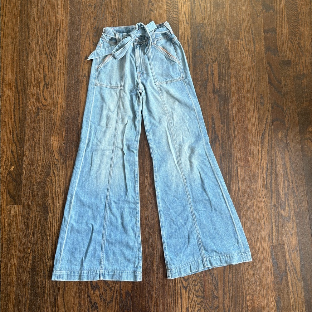 7 For All Mankind Light Blue Flare Jeans